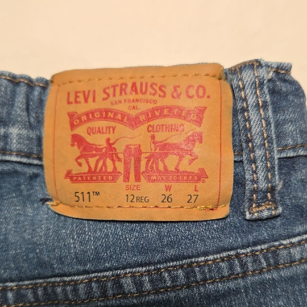 Levi's 511 Slim Boys Blue Jeans Size 12 reg Adjustable Waist 26 Length 27 - Picture 2 of 13